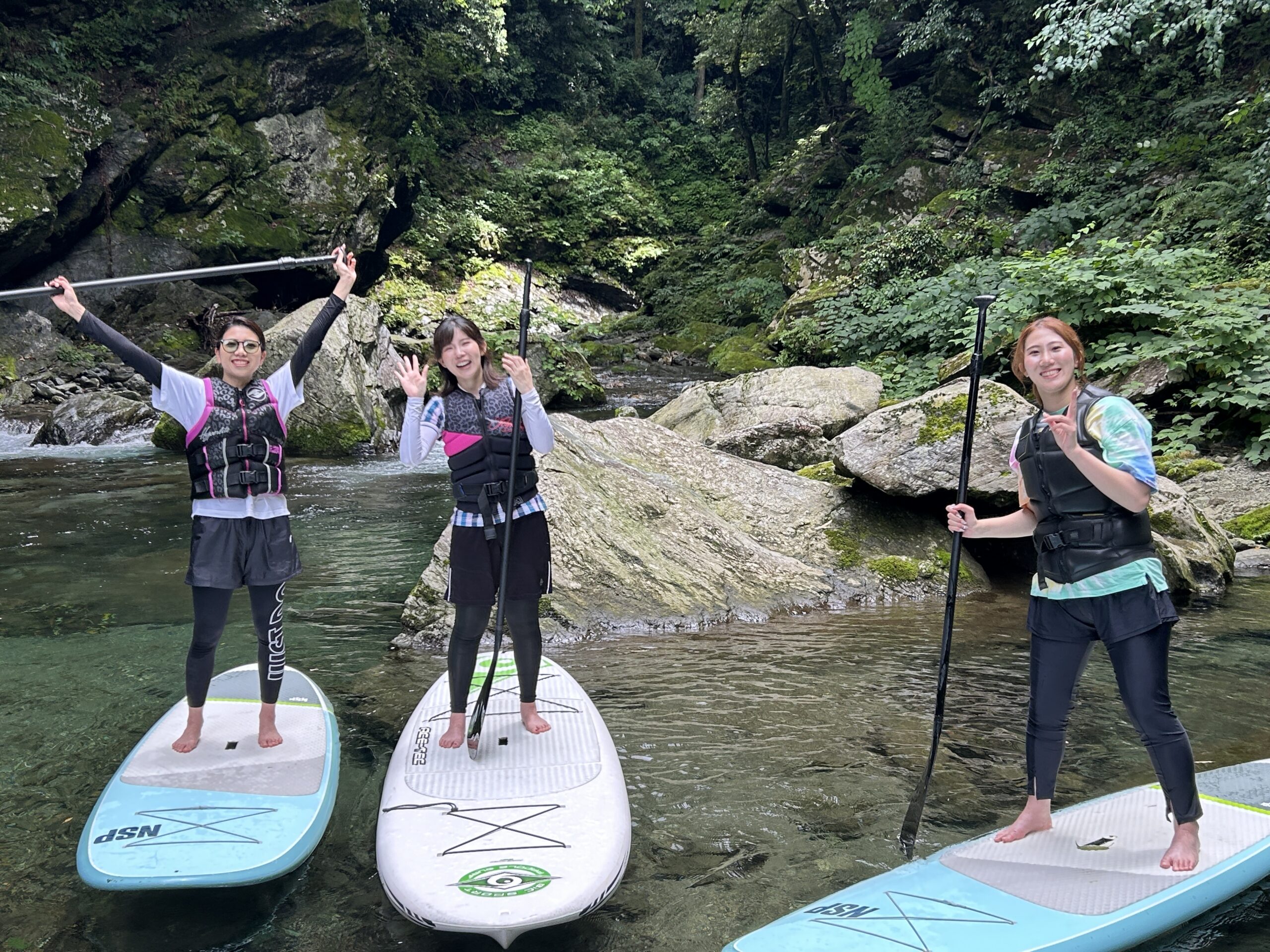 Miyagawa River emerald green water