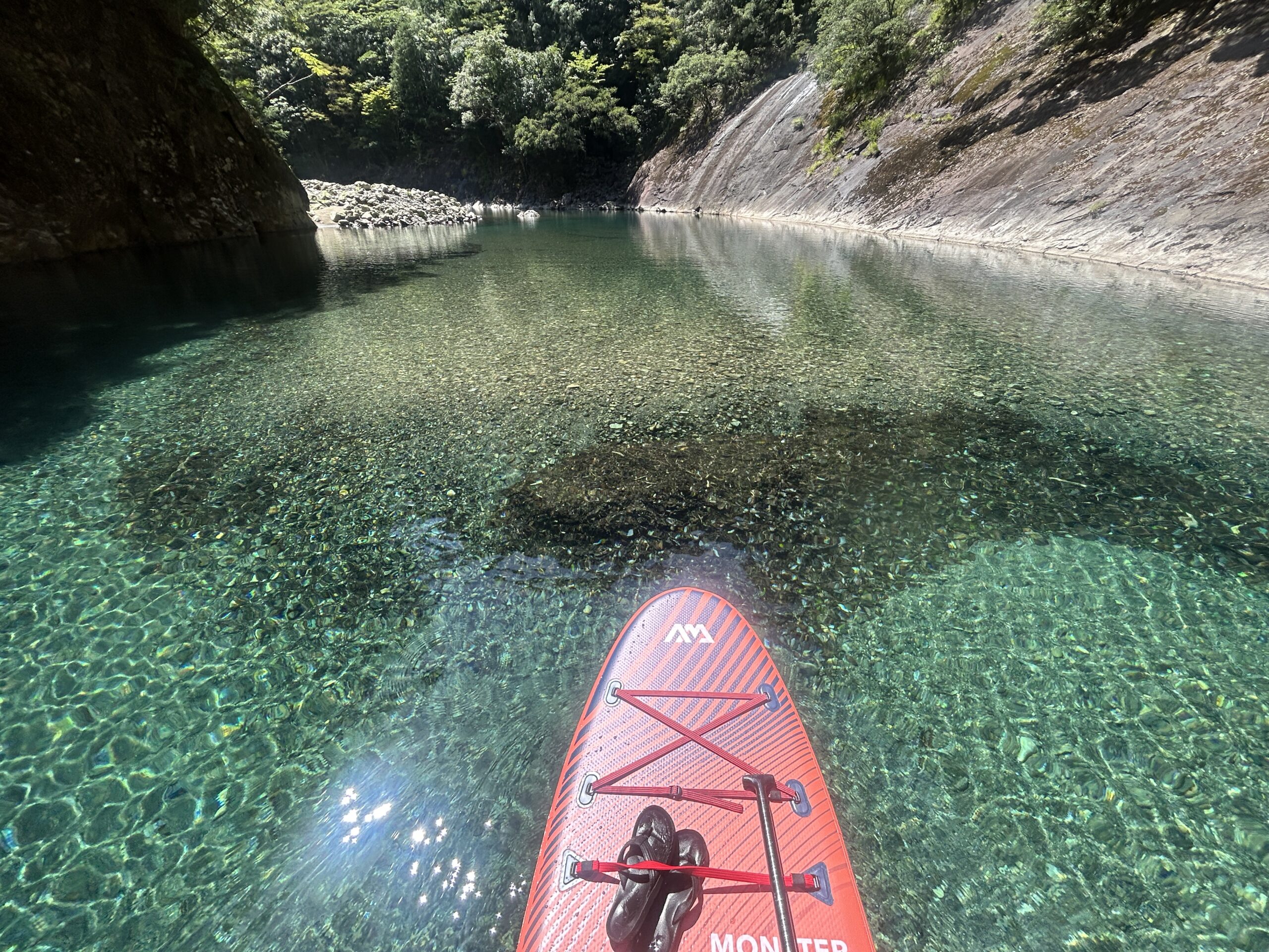 大杉谷でのSUP